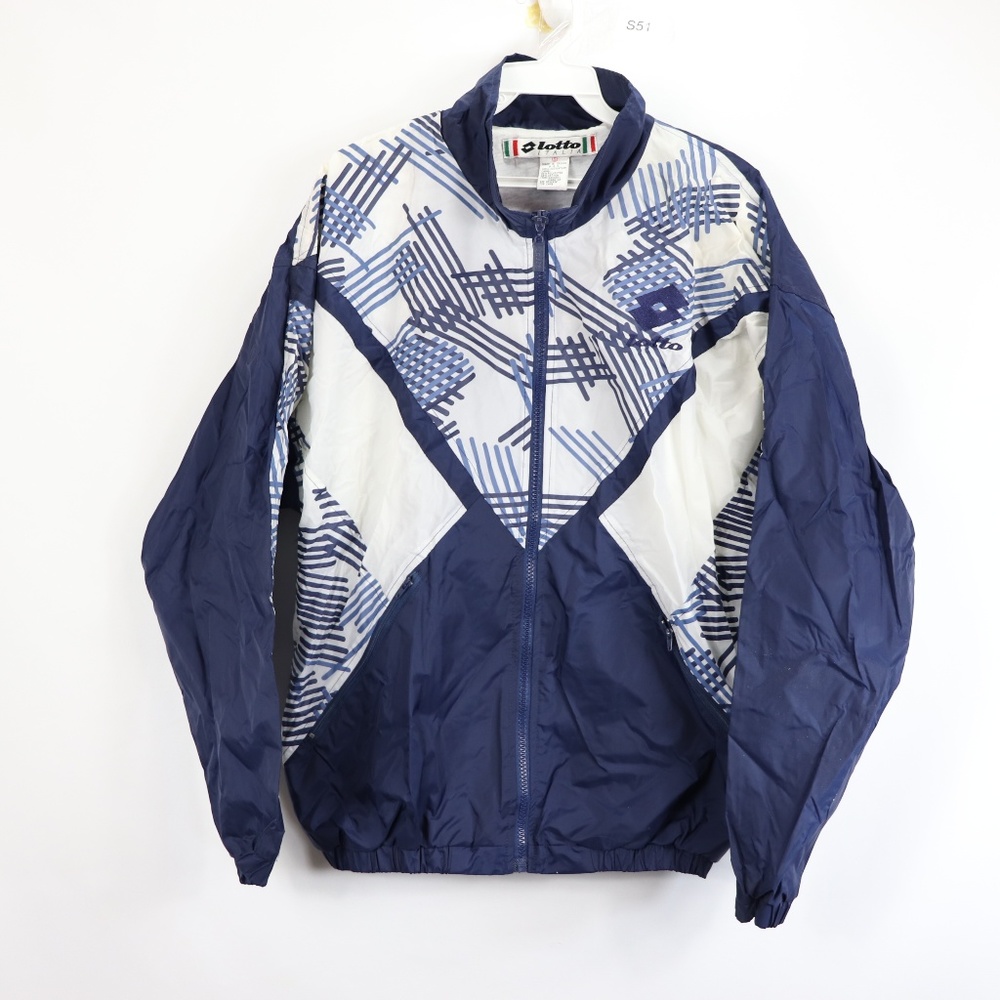 90s New Lotto Mens Small Full Zip Soccer Jacket